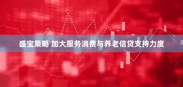 盛宝策略 加大服务消费与养老信贷支持力度